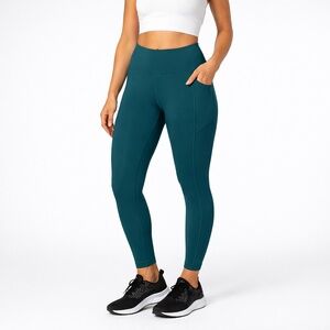Sweaty Betty Power Leggings Full Length Teal High Rise Gym Yoga Pockets S US 6